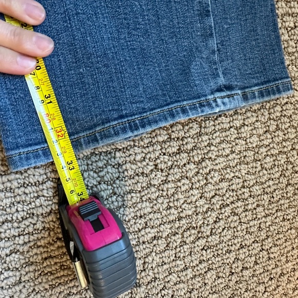 WORN Vintage Embroidered Jeans Sz 10 Palm Tree Patchwork Free People Vibe A149 - Picture 9 of 9